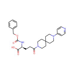 O=C(N[C@@H](CCC(=O)N1CCC2(CC1)CCN(c1ccncc1)CC2)C(=O)O)OCc1ccccc1 ZINC000028756474