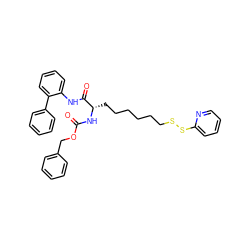 O=C(N[C@@H](CCCCCCSSc1ccccn1)C(=O)Nc1ccccc1-c1ccccc1)OCc1ccccc1 ZINC000084633007