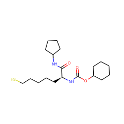 O=C(N[C@@H](CCCCCS)C(=O)NC1CCCC1)OC1CCCCC1 ZINC000014970028