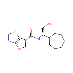 O=C(N[C@@H](CO)C1CCCCCC1)[C@@H]1COc2ncsc21 ZINC000223956682