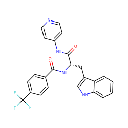 O=C(N[C@@H](Cc1c[nH]c2ccccc12)C(=O)Nc1ccncc1)c1ccc(C(F)(F)F)cc1 ZINC000096931536