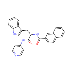 O=C(N[C@@H](Cc1c[nH]c2ccccc12)C(=O)Nc1ccncc1)c1ccc2ccccc2c1 ZINC000096931549