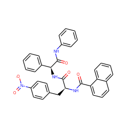 O=C(N[C@@H](Cc1ccc([N+](=O)[O-])cc1)C(=O)N[C@H](C(=O)Nc1ccccc1)c1ccccc1)c1cccc2ccccc12 ZINC000029227513