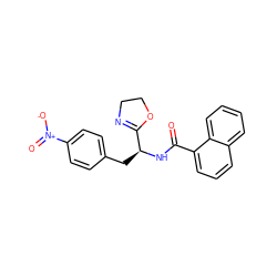 O=C(N[C@@H](Cc1ccc([N+](=O)[O-])cc1)C1=NCCO1)c1cccc2ccccc12 ZINC000000602395