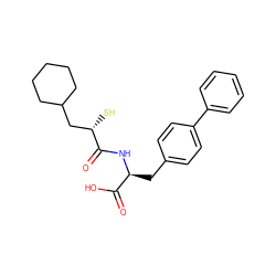 O=C(N[C@@H](Cc1ccc(-c2ccccc2)cc1)C(=O)O)[C@@H](S)CC1CCCCC1 ZINC000029129064
