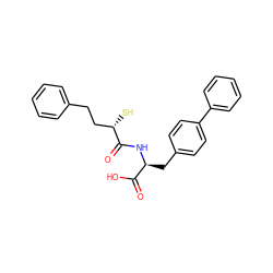 O=C(N[C@@H](Cc1ccc(-c2ccccc2)cc1)C(=O)O)[C@@H](S)CCc1ccccc1 ZINC000029129029