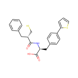 O=C(N[C@@H](Cc1ccc(-c2cccs2)cc1)C(=O)O)[C@@H](CS)Cc1ccccc1 ZINC000003821401