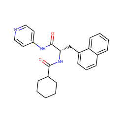 O=C(N[C@@H](Cc1cccc2ccccc12)C(=O)Nc1ccncc1)C1CCCCC1 ZINC000096931557