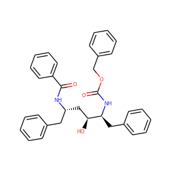 O=C(N[C@@H](Cc1ccccc1)[C@@H](O)C[C@H](Cc1ccccc1)NC(=O)c1ccccc1)OCc1ccccc1 ZINC000026651171