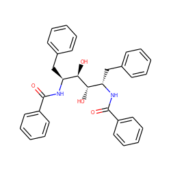 O=C(N[C@@H](Cc1ccccc1)[C@H](O)[C@H](O)[C@H](Cc1ccccc1)NC(=O)c1ccccc1)c1ccccc1 ZINC000029412815