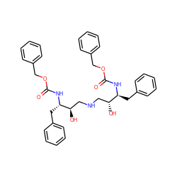 O=C(N[C@@H](Cc1ccccc1)[C@H](O)CNC[C@@H](O)[C@H](Cc1ccccc1)NC(=O)OCc1ccccc1)OCc1ccccc1 ZINC000014943228