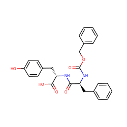 O=C(N[C@@H](Cc1ccccc1)C(=O)N[C@@H](Cc1ccc(O)cc1)C(=O)O)OCc1ccccc1 ZINC000005706813