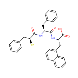 O=C(N[C@@H](Cc1ccccc1)C(=O)N[C@@H](Cc1cccc2ccccc12)C(=O)O)[C@@H](S)Cc1ccccc1 ZINC000028229598