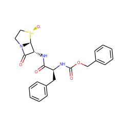 O=C(N[C@@H](Cc1ccccc1)C(=O)N[C@@H]1C(=O)N2CC[S@@+]([O-])[C@@H]12)OCc1ccccc1 ZINC000003940151