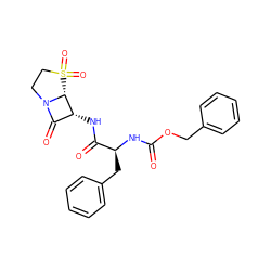 O=C(N[C@@H](Cc1ccccc1)C(=O)N[C@@H]1C(=O)N2CCS(=O)(=O)[C@H]12)OCc1ccccc1 ZINC000003940140