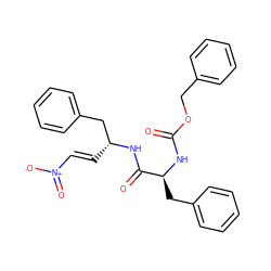 O=C(N[C@@H](Cc1ccccc1)C(=O)N[C@H](/C=C/[N+](=O)[O-])Cc1ccccc1)OCc1ccccc1 ZINC001772571365