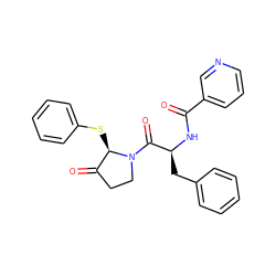 O=C(N[C@@H](Cc1ccccc1)C(=O)N1CCC(=O)[C@H]1Sc1ccccc1)c1cccnc1 ZINC000026153201