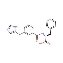 O=C(N[C@@H](Cc1ccccc1)C(=O)O)c1cccc(Cc2cnc[nH]2)c1 ZINC000035323655