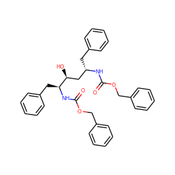 O=C(N[C@@H](Cc1ccccc1)C[C@H](O)[C@H](Cc1ccccc1)NC(=O)OCc1ccccc1)OCc1ccccc1 ZINC000026655488