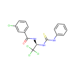 O=C(N[C@@H](NC(=S)Nc1ccccc1)C(Cl)(Cl)Cl)c1cccc(Cl)c1 ZINC000000836754