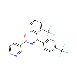 O=C(N[C@@H](c1ccc(C(F)(F)F)cc1)c1ncccc1C(F)(F)F)c1cccnc1 ZINC000225139622