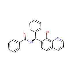 O=C(N[C@@H](c1ccccc1)c1ccc2cccnc2c1O)c1ccccc1 ZINC000001218983