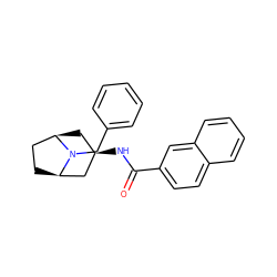 O=C(N[C@@H]1C[C@@H]2CC[C@H](C1)N2Cc1ccccc1)c1ccc2ccccc2c1 ZINC000299821115