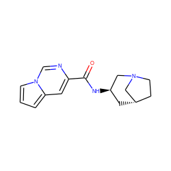 O=C(N[C@@H]1C[C@H]2CCN(C2)C1)c1cc2cccn2cn1 ZINC000029043020
