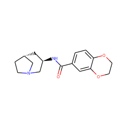 O=C(N[C@@H]1C[C@H]2CCN(C2)C1)c1ccc2c(c1)OCCO2 ZINC000029043018