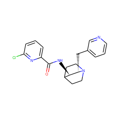 O=C(N[C@@H]1C2CCN(CC2)[C@H]1Cc1cccnc1)c1cccc(Cl)n1 ZINC000095578137