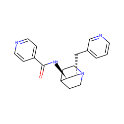 O=C(N[C@@H]1C2CCN(CC2)[C@H]1Cc1cccnc1)c1ccncc1 ZINC000095580326