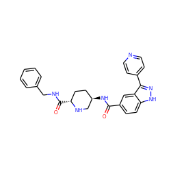 O=C(N[C@@H]1CC[C@@H](C(=O)NCc2ccccc2)NC1)c1ccc2[nH]nc(-c3ccncc3)c2c1 ZINC000205013411