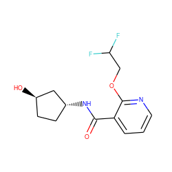 O=C(N[C@@H]1CC[C@@H](O)C1)c1cccnc1OCC(F)F ZINC000169684664