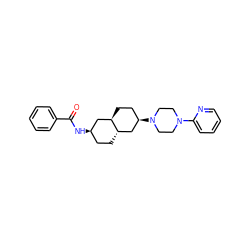 O=C(N[C@@H]1CC[C@H]2C[C@H](N3CCN(c4ccccn4)CC3)CC[C@@H]2C1)c1ccccc1 ZINC000013739892