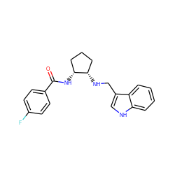 O=C(N[C@@H]1CCC[C@@H]1NCc1c[nH]c2ccccc12)c1ccc(F)cc1 ZINC000169350897