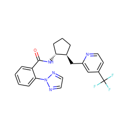 O=C(N[C@@H]1CCC[C@H]1Cc1cc(C(F)(F)F)ccn1)c1ccccc1-n1nccn1 ZINC001772606047