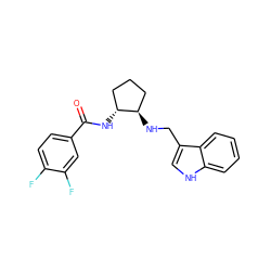 O=C(N[C@@H]1CCC[C@H]1NCc1c[nH]c2ccccc12)c1ccc(F)c(F)c1 ZINC000169350899