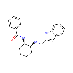 O=C(N[C@@H]1CCCC[C@@H]1NCc1cc2ccccc2[nH]1)c1ccccc1 ZINC000169350866