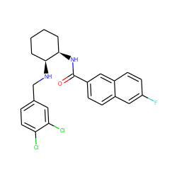 O=C(N[C@@H]1CCCC[C@@H]1NCc1ccc(Cl)c(Cl)c1)c1ccc2cc(F)ccc2c1 ZINC000169350892