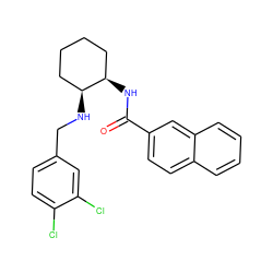 O=C(N[C@@H]1CCCC[C@@H]1NCc1ccc(Cl)c(Cl)c1)c1ccc2ccccc2c1 ZINC000169350889