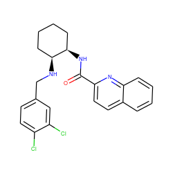 O=C(N[C@@H]1CCCC[C@@H]1NCc1ccc(Cl)c(Cl)c1)c1ccc2ccccc2n1 ZINC000169350894