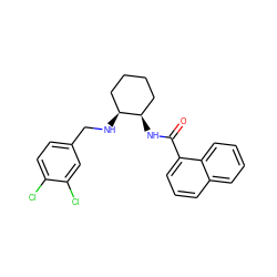 O=C(N[C@@H]1CCCC[C@@H]1NCc1ccc(Cl)c(Cl)c1)c1cccc2ccccc12 ZINC000169350895