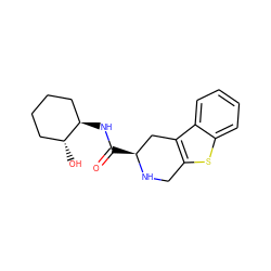 O=C(N[C@@H]1CCCC[C@H]1O)[C@H]1Cc2c(sc3ccccc23)CN1 ZINC000013833794