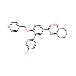 O=C(N[C@@H]1CCCC[C@H]1O)c1cnc(OCc2ccncc2)c(-c2ccc(Cl)cc2)c1 ZINC000103247983