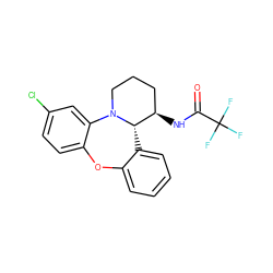 O=C(N[C@@H]1CCCN2c3cc(Cl)ccc3Oc3ccccc3[C@@H]12)C(F)(F)F ZINC000029037481