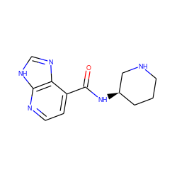 O=C(N[C@@H]1CCCNC1)c1ccnc2[nH]cnc12 ZINC000145086903