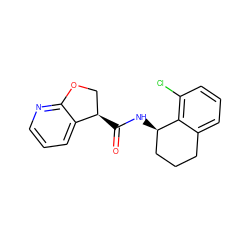 O=C(N[C@@H]1CCCc2cccc(Cl)c21)[C@@H]1COc2ncccc21 ZINC000205629236