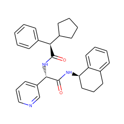 O=C(N[C@@H]1CCCc2ccccc21)[C@@H](NC(=O)[C@@H](c1ccccc1)C1CCCC1)c1cccnc1 ZINC000137090499