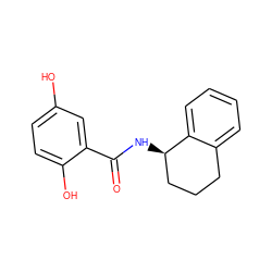 O=C(N[C@@H]1CCCc2ccccc21)c1cc(O)ccc1O ZINC000114429903