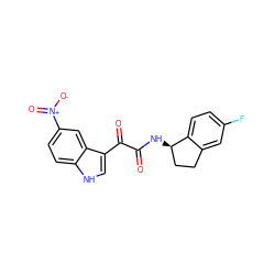 O=C(N[C@@H]1CCc2cc(F)ccc21)C(=O)c1c[nH]c2ccc([N+](=O)[O-])cc12 ZINC000040954682